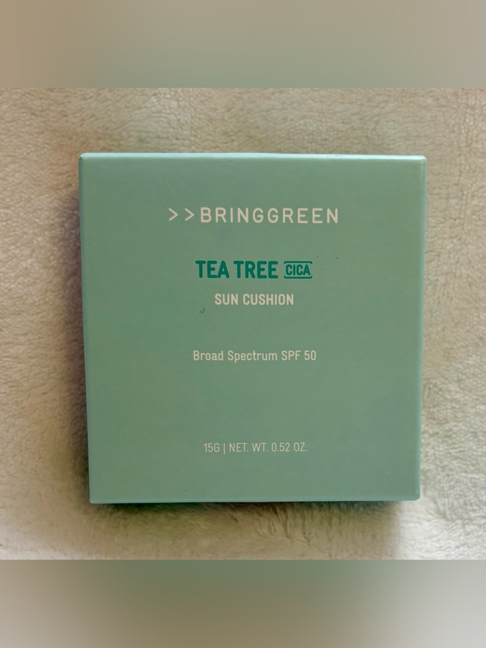Tea Tree Cica Sun Cushion SPF 50 - Mint Green - Picture 1 of 2